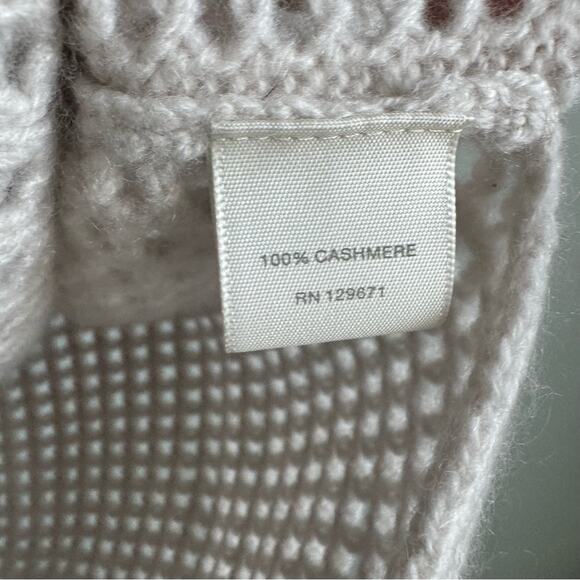 NEW Naked Cashmere Wren Crochet Short Sleeve Cashmere Shirt in Alabaster Medium - Picture 7 of 11